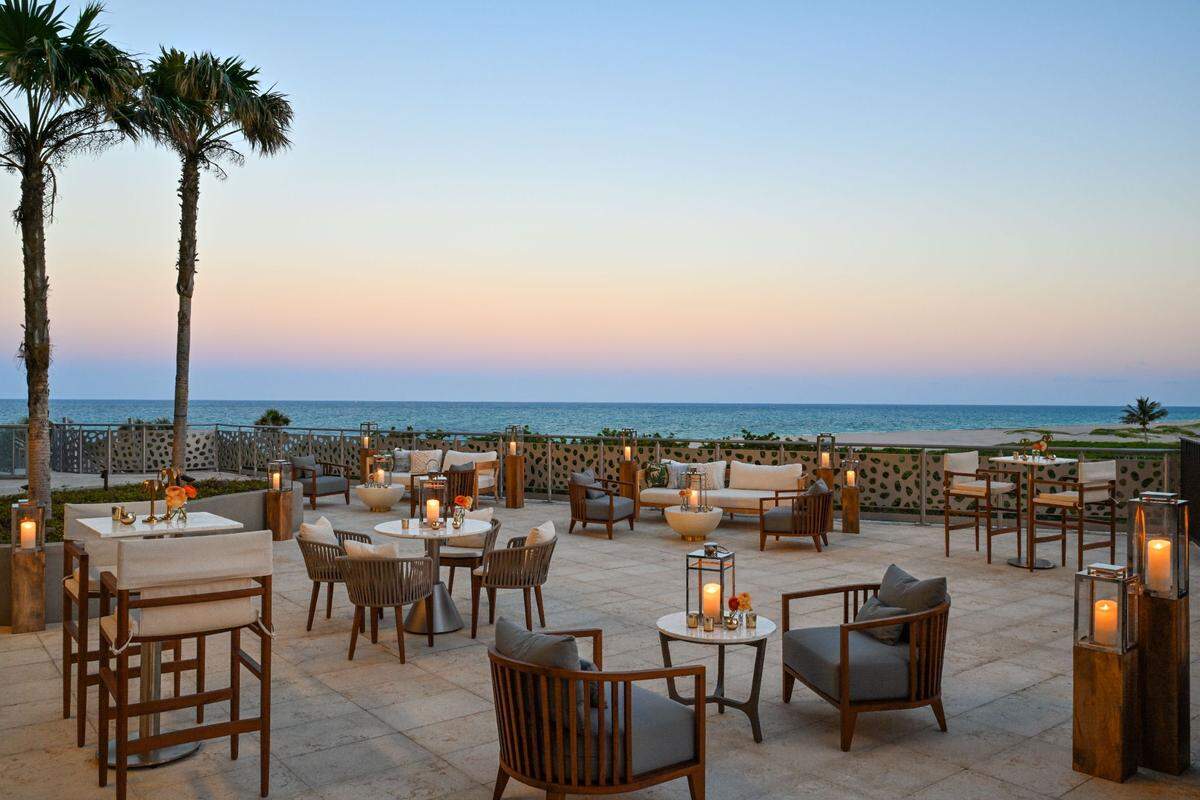 Pool terrace at Amrit Ocean Resort