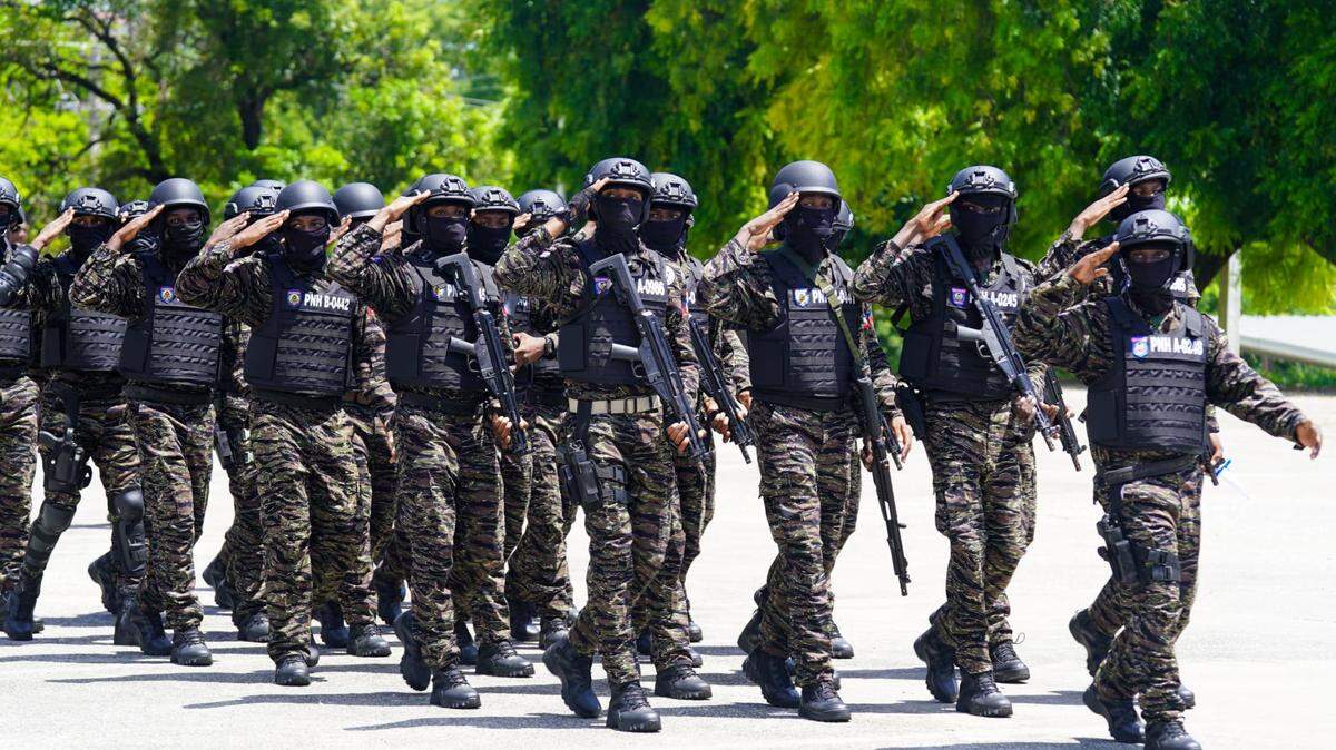 Haiti on Tuesday, June 18, 2024 welcomed 455 newly trained specialized police officers in a ceremony at its National Police Academy. The ceremony took place in the presence of members of the transitional presidential council and newly selected Prime Minister Garry Conille, a day before they fired police chief Frantz Elbé. On Wednesday, Rameau Normil, himself once fired from the position, was reappointed director of the Haiti National Police.
