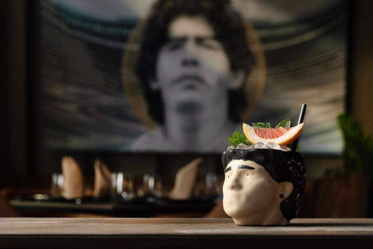 Diego’s Julep, a cocktail at 1986 Steak House, where the drinks program was created by the Tres Monos team from Buenos Aires, which was named the best bar in South America.