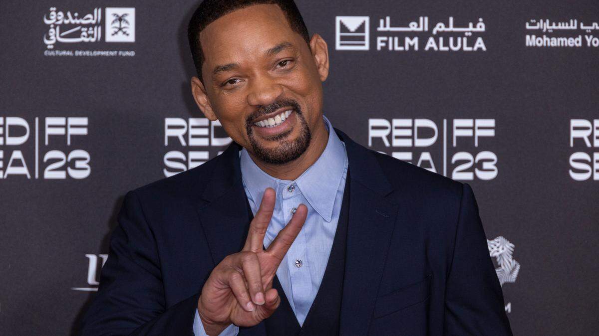 Will Smith poses for photographers upon arrival at the opening film premiere of ‘HWJN’ during the The Red Sea International Film Festival in Jeddah, Saudi Arabia, Thursday, Nov. 30, 2023. (Photo by Joel C Ryan/Invision/AP)
