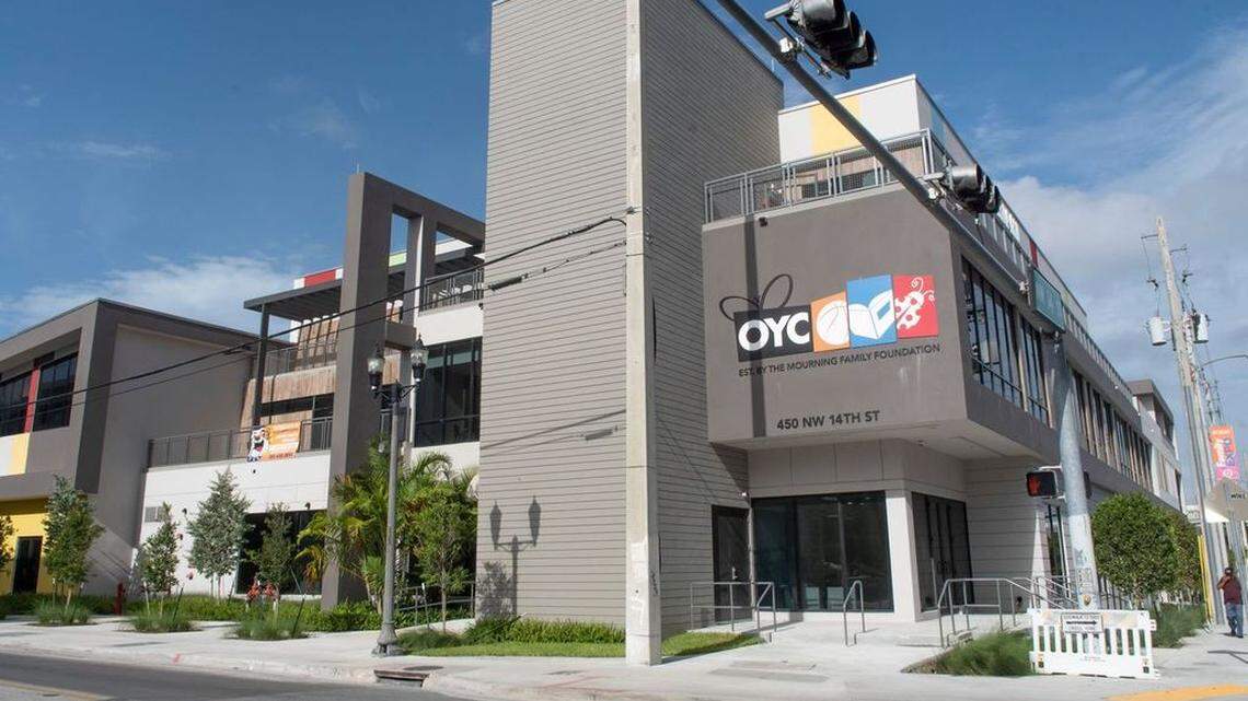 A photo of the newly constructed and redesigned Overtown Youth Center.