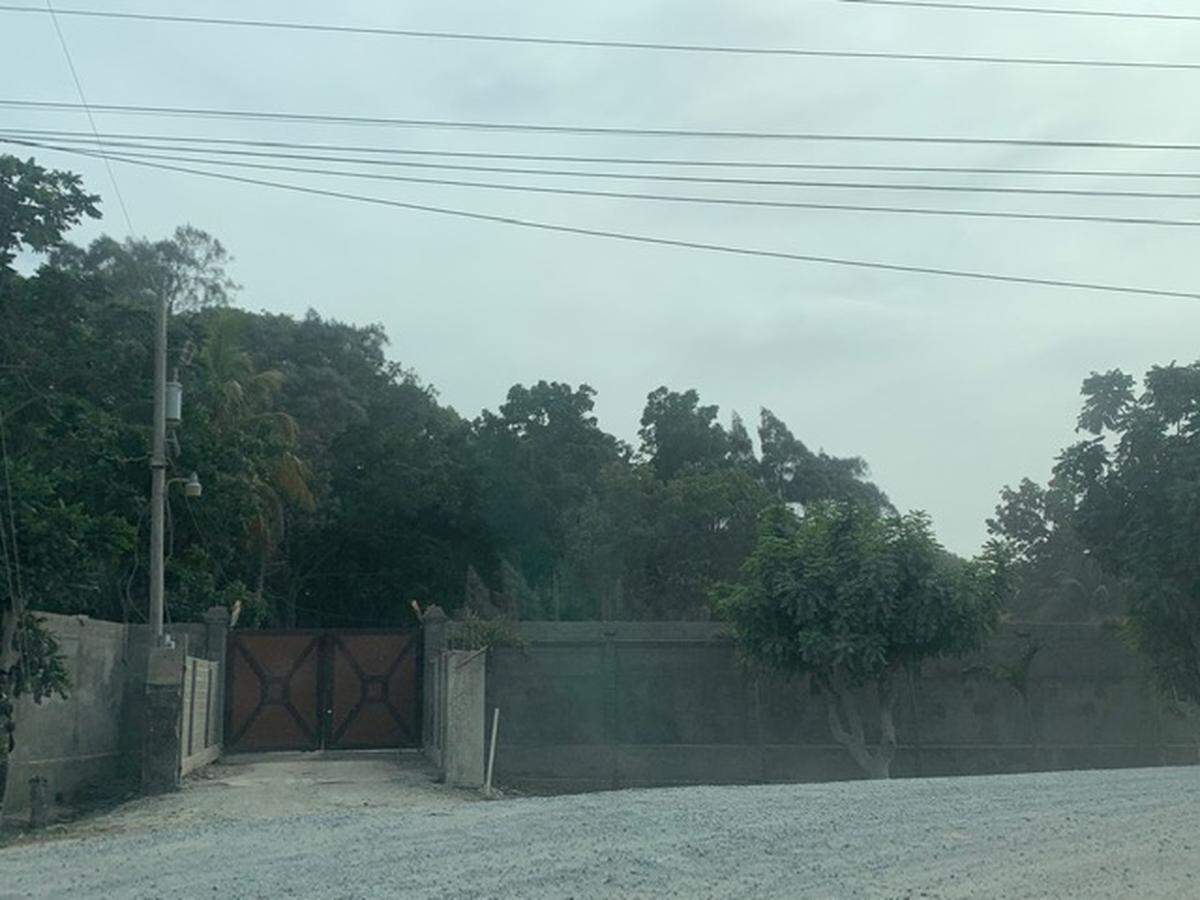The entrance to the private residence belonging to the family of the late Haitian President Jovenel Moïse.