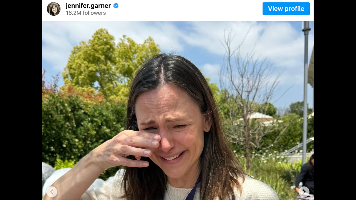Jennifer Garner is every mom this month who has a senior in high school.