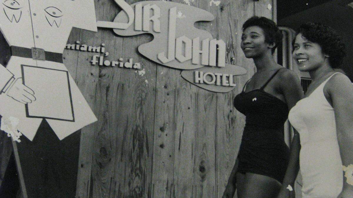  Exterior of the Sir John Hotel in Overtown, shot sometime in the 1960s. Credit: Black Archives. 