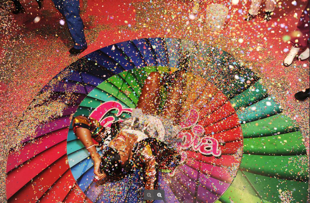 Confetti room at Candytopia Miami at Aventura Mall