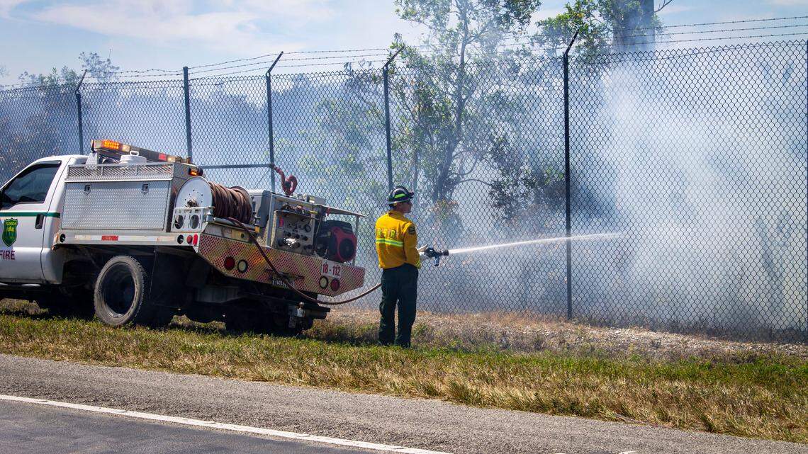 ‘Under control’: Massive brush fire in south Miami-Dade is 80% contained, officials say