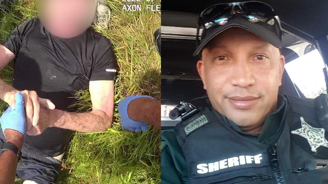 The Orange County Sheriff’s Office shared a photo of Deputy Steve Jones after the rescue video drew thousands of reactions.