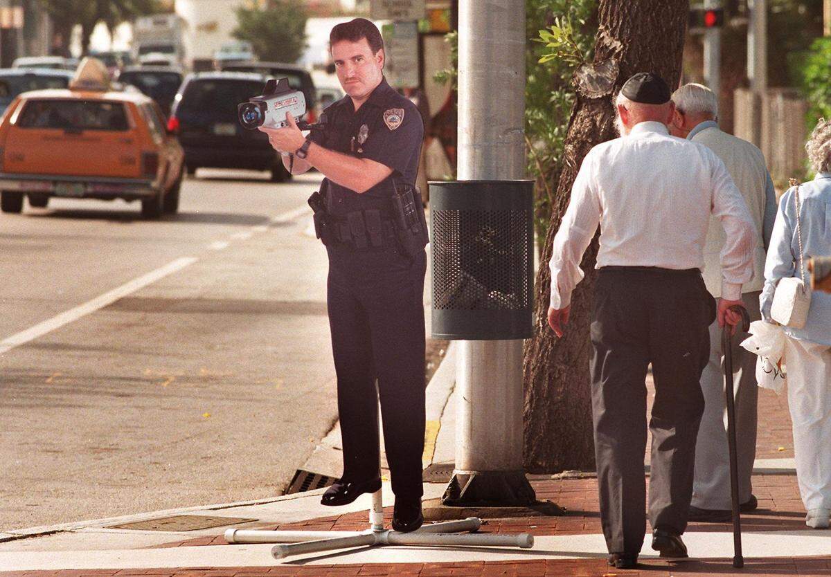 In 1998, a plywood cutout of a Miami Beach police officer in front of North Beach Elementary on 41st Street. The goal was to slow traffic.