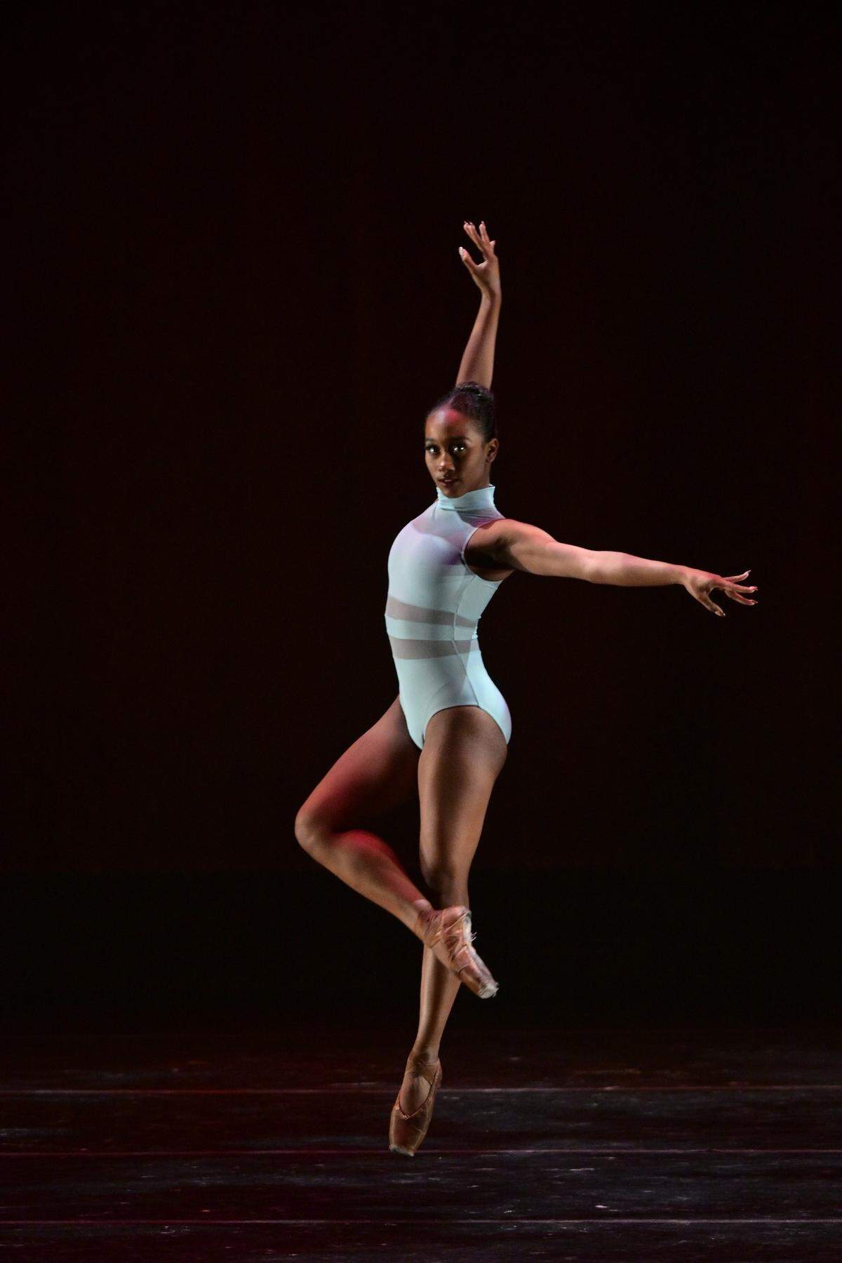 Dimensions Dance Theatre of Miami dancer Amelia Rouff in ‘Resilience,’ choreography by Ryan Jolicouer-Nye.