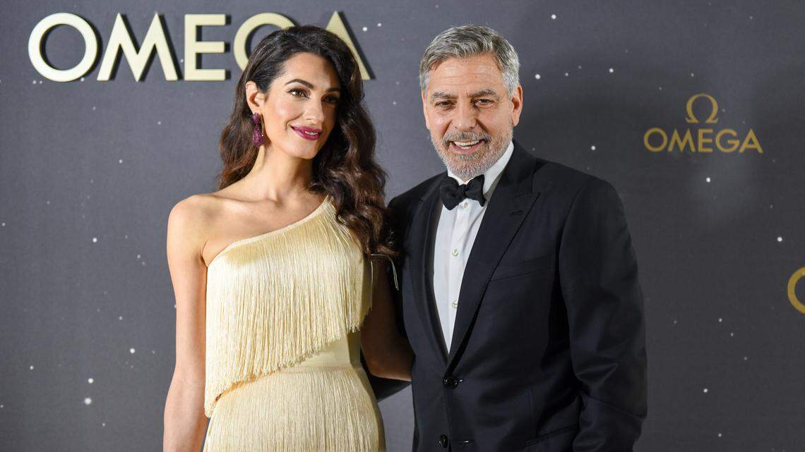 George and Amal Clooney help Omega and NASA mark the 50th anniversary of the moon landing
