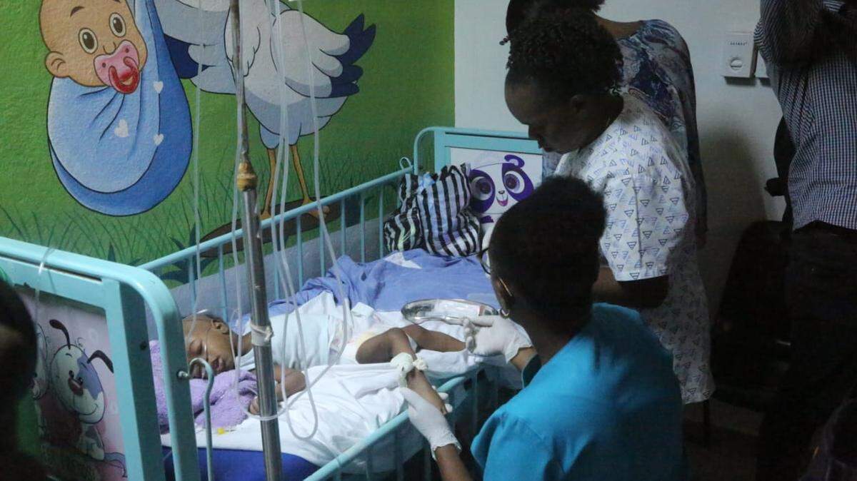 L’Hôpital Universitaire La Paix in Port-au-Prince, Haiti is the only public hospital functioning in the capital. Tom Fletcher, the United Nations under secretary-general for humanitarian affairs, visited the hospital on Sept. 9, 2025.