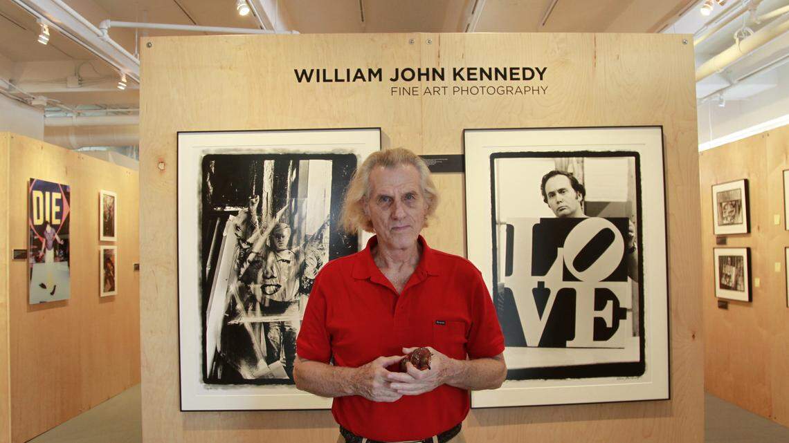 Fine art photographer William John Kennedy at Kiwi Gallery with photography exhibit of Andy Warhol and model Ultra Violet on Miami Beach on Nov. 30, 2010.