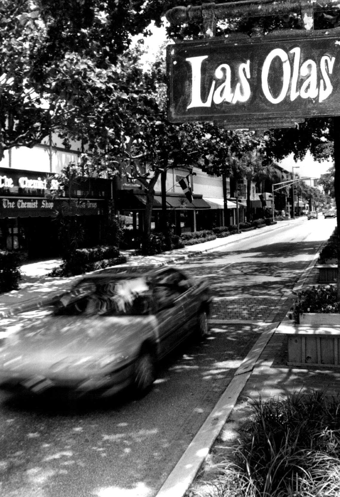 Las Olas Boulevard near downtown Fort Lauderdale in 1994.