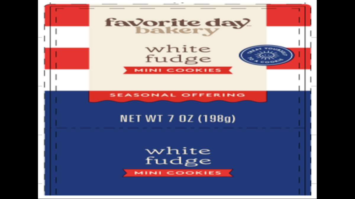 Favorite Day Bakery White Fudge Mini Cookies