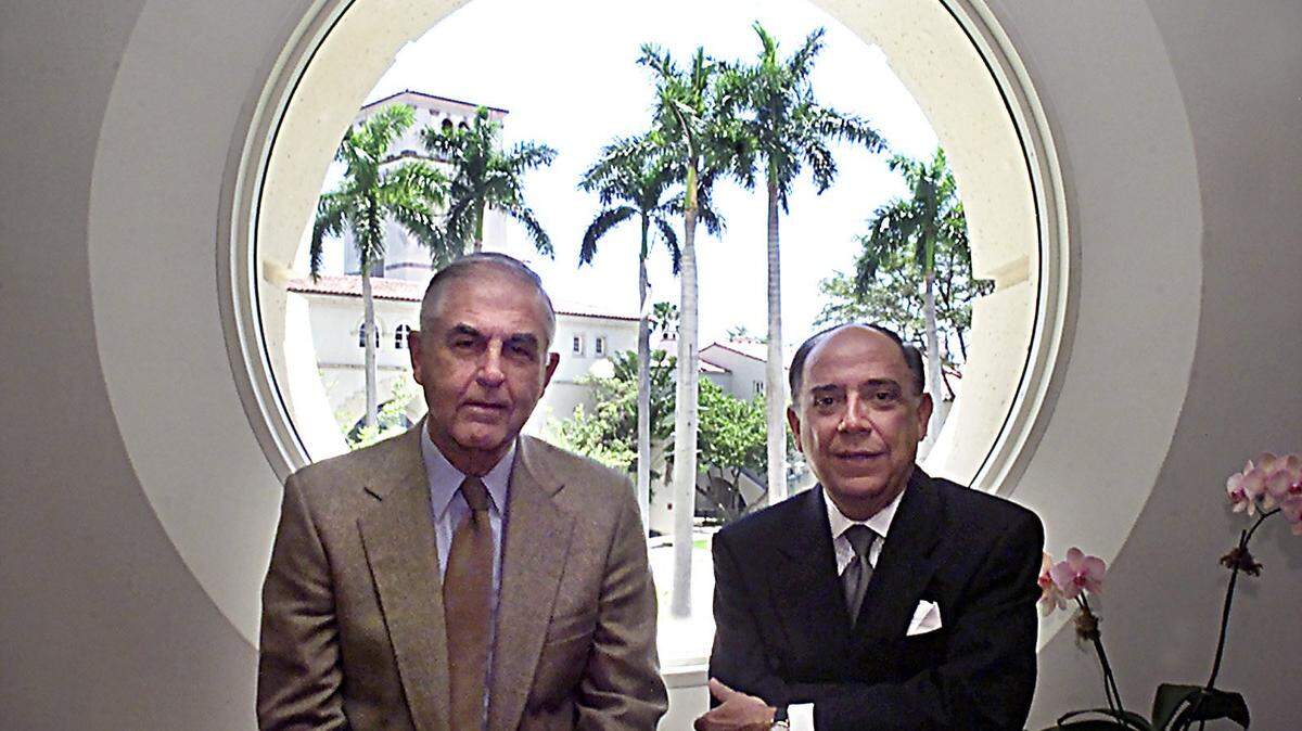 Peter Spillis and Hilario Candela of the architectural firm of Spillis Candela DMJM in 2001.