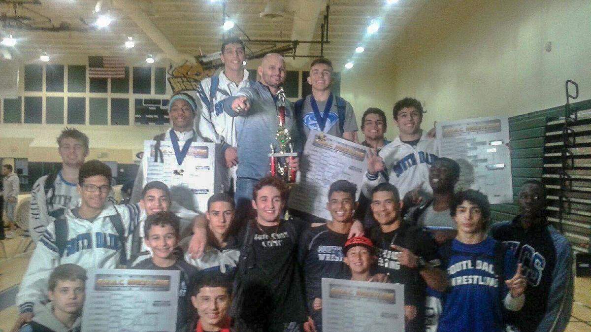 The South Dade wrestling team won its ninth consecutive GMAC title on Saturday.