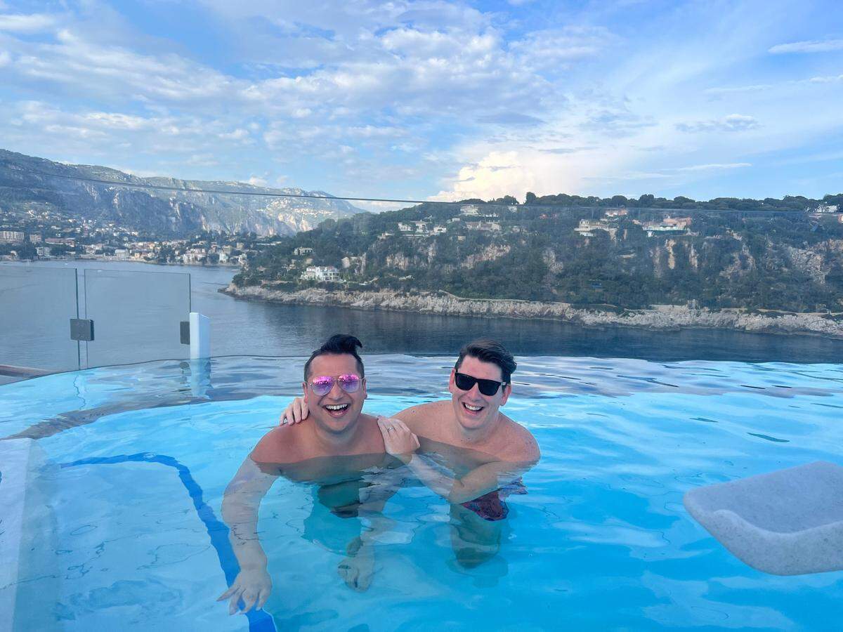Jared Dailey, 32, and Jordan Taylor, 33, are a married couple who decided to sell their place in Chicago, buy a smaller home in Indiana and spend nearly half the year living on cruise ships. They work remotely 35 to 40 hours a week at sea.