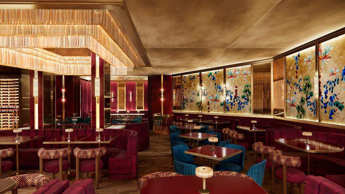 A rendering shows the new design for Papi Steak in Miami Beach.