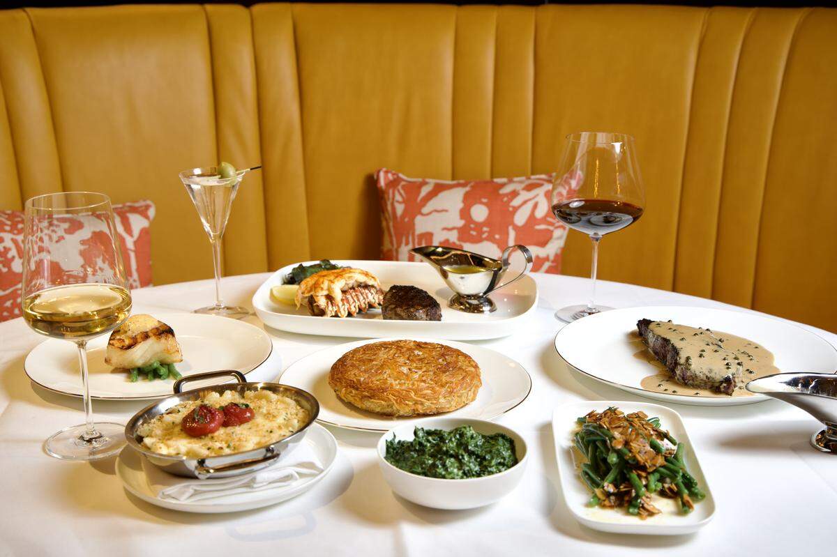 The menu focuses on steak at Slim’s — but there are plenty of other options.