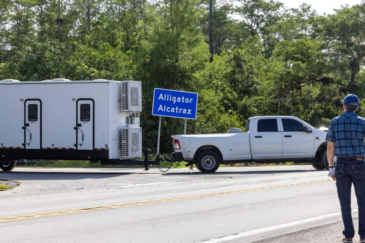 Gov. Ron DeSantis announced that Alligator Alcatraz is officially closed and will begin being dismantled. On Friday, June 26, 2026, trucks towing trailers were seen leaving the facility.