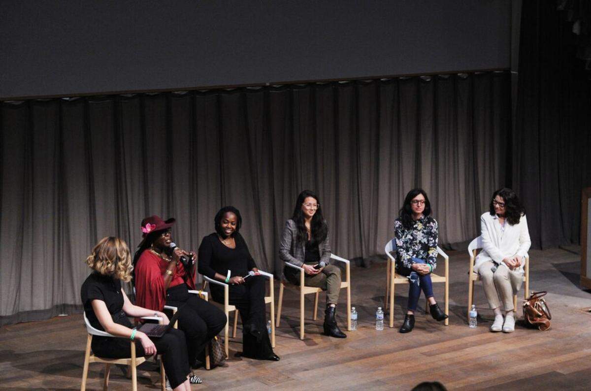 Whitney Johnson, Laylah Amatullah Barrayn, Vanessa Charlot, Daniella Zalcman, Veronica Sanchis Bencomo, and Maggie Steber at the inaugural WOPHA Congress. “Women, Photography, and Feminisms at PAMM,” Nov 18, 2021.