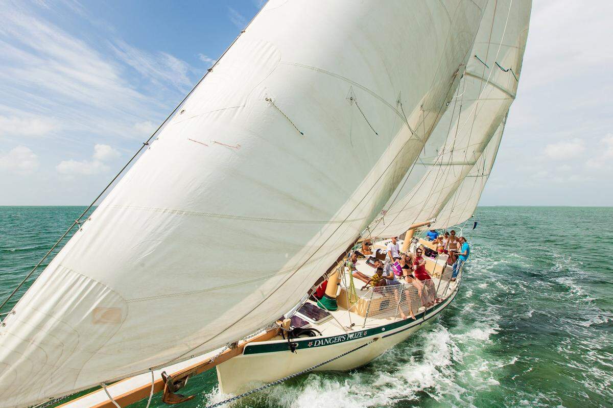 See a spectacular Florida sunset with Danger charters.