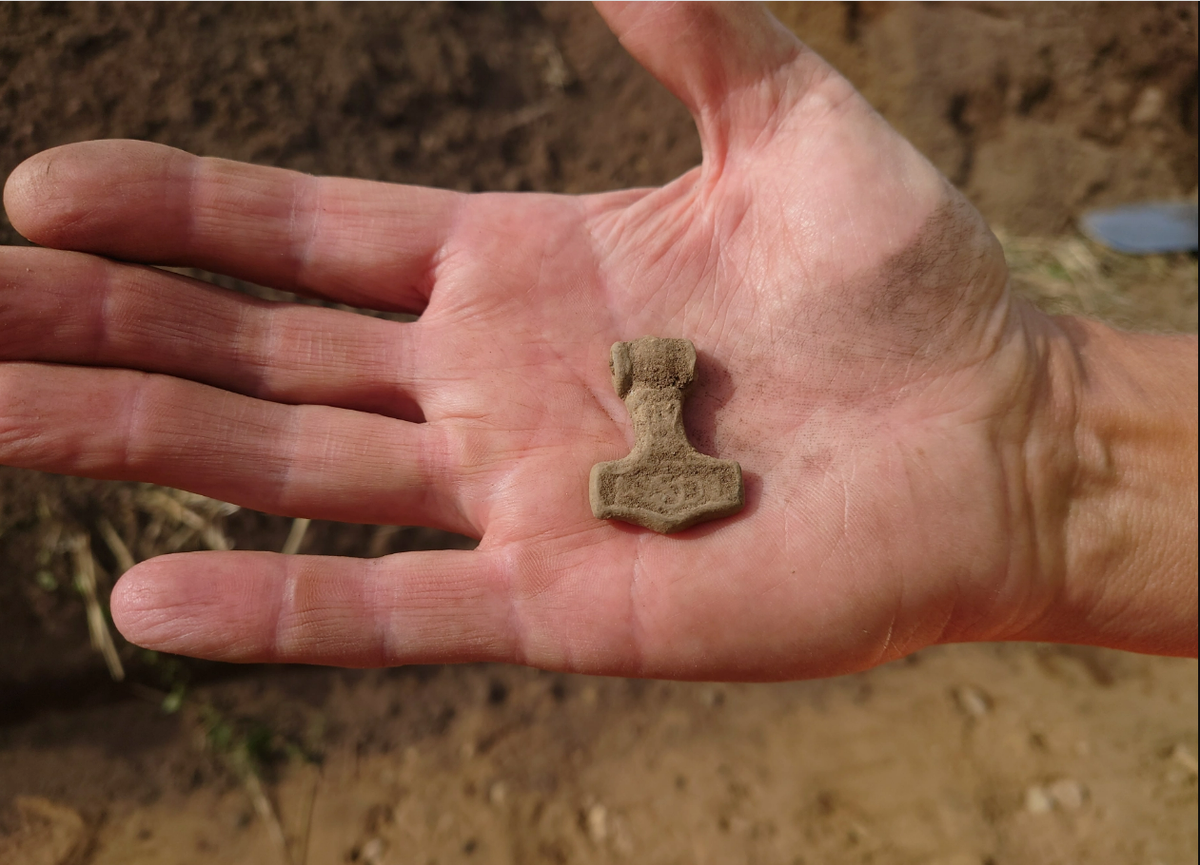 The Thor’s hammer fits in the palm of a hand.