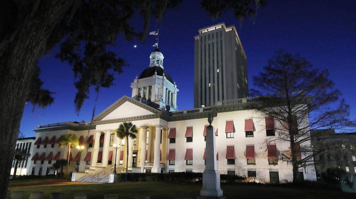 The Florida Capitol in Tallahassee on Jan. 16, 2021.