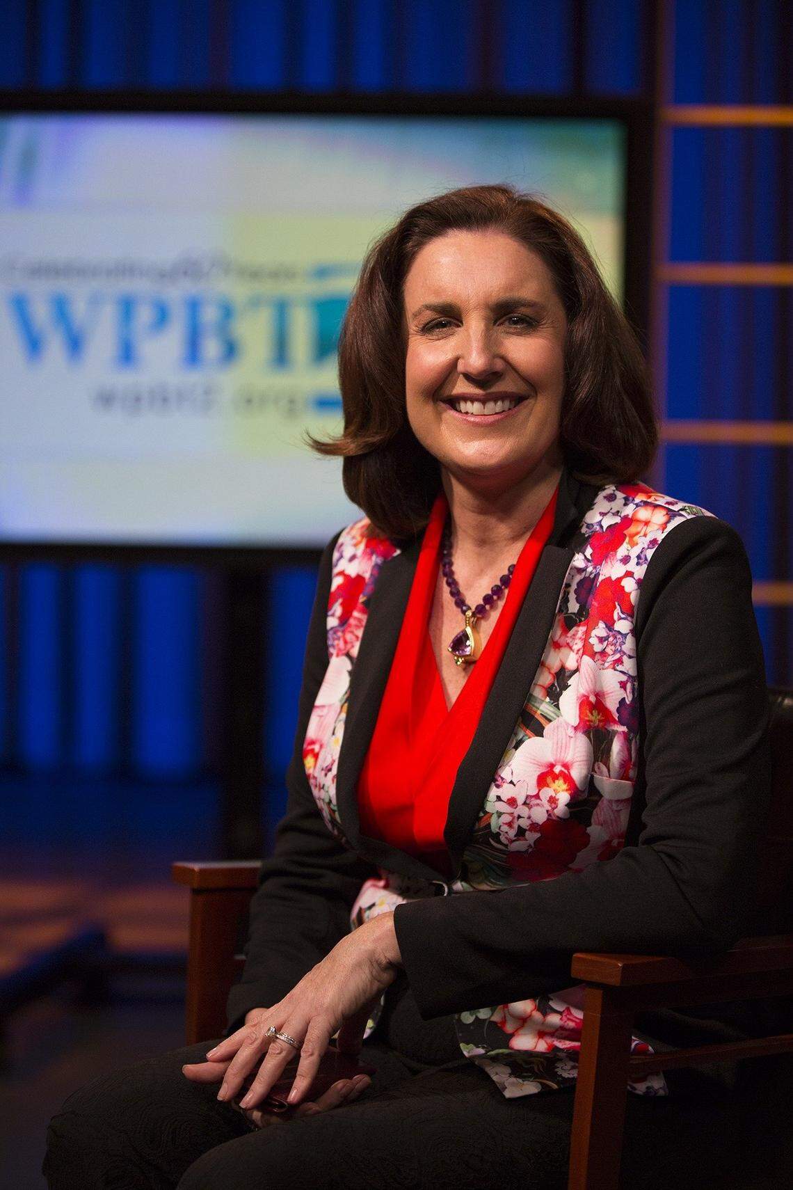 Dolores Sukhdeo, president and CEO of WPBT Channel 2, sits in the WPBT studios in North Miami Beach on Monday, August 3, 2015.