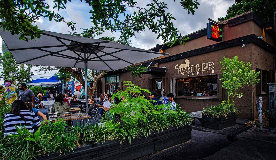 Panther Coffee in Wynwood, which is celebrating its 15th anniversary in 2025.