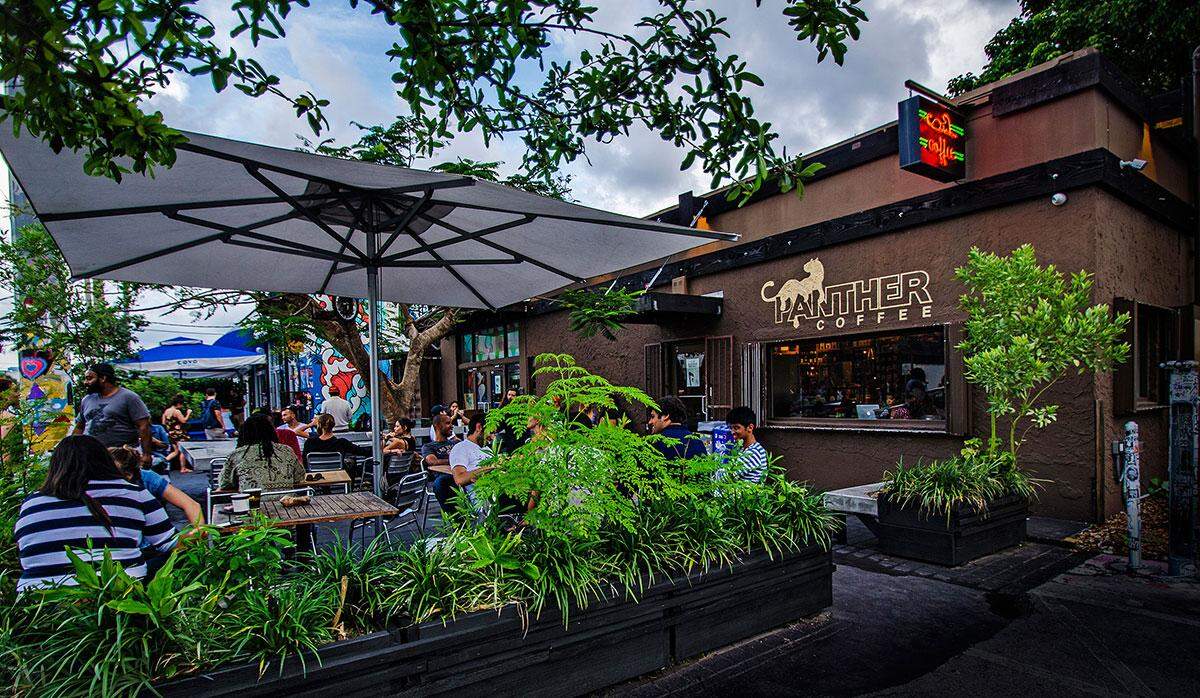 Panther Coffee in Wynwood, which is celebrating its 15th anniversary in 2025.