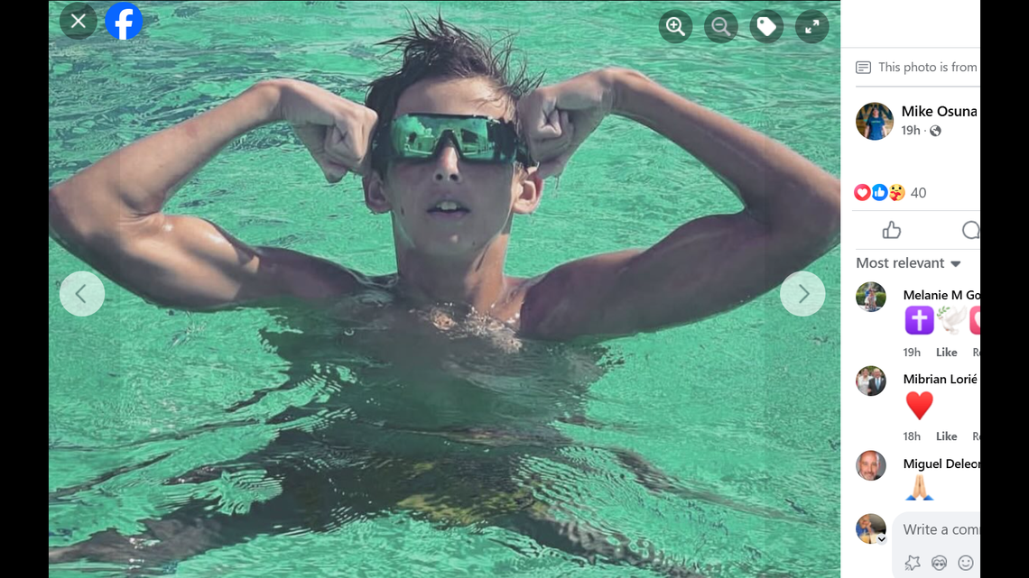 One of the pictures of Lucas Osuna his father chose for a Saturday social media post announcing his son’s death.