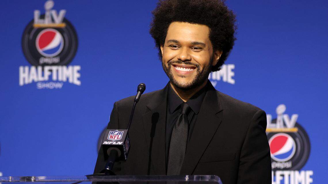 Pop star The Weeknd talks Super Bowl 55 halftime show and the mysterious face bandages