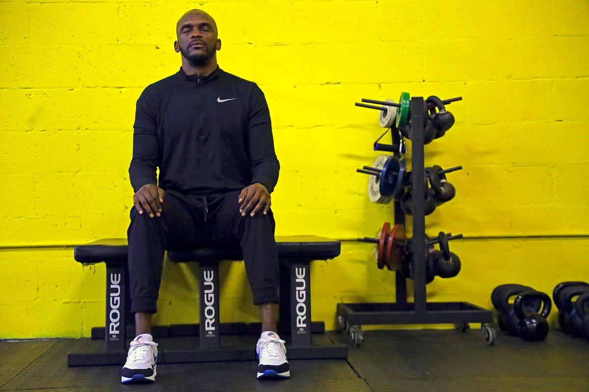 Former LA Rams receiver and finalist for NFL Hall of Fame, Isaac Bruce, works out at his Fort Lauderdale gym as Super Bowl comes to S. Florida on Monday, January 27, 2020. Bruce reflects on his career, the Hall of Fame, and 2020 Super Bowl Champs.