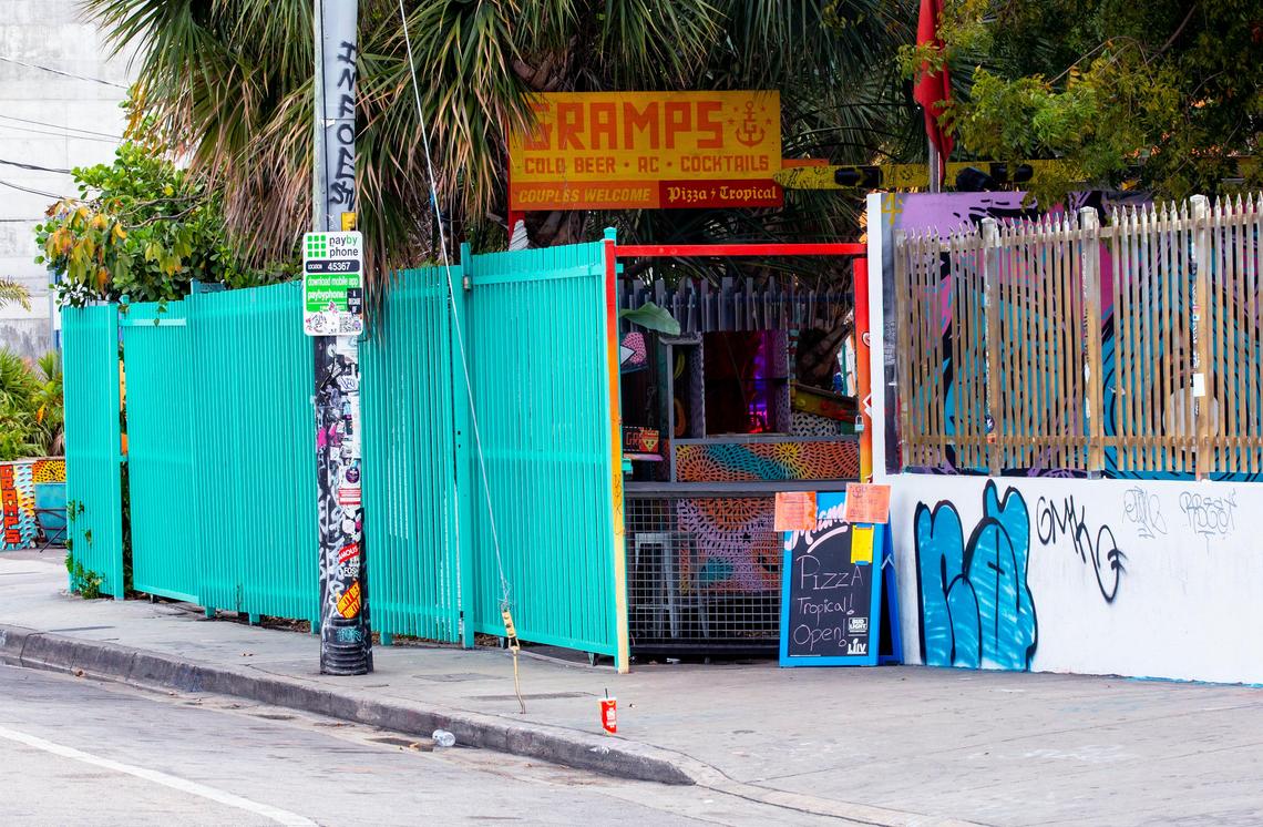 Gramps, a bar in Wynwood, closed its doors Sunday morning amid growing concerns from owner Adam Gersten that the public isn’t practicing social distancing over the coronavirus. The bar in Miami, Florida, is shown on Monday, March 16, 2020.