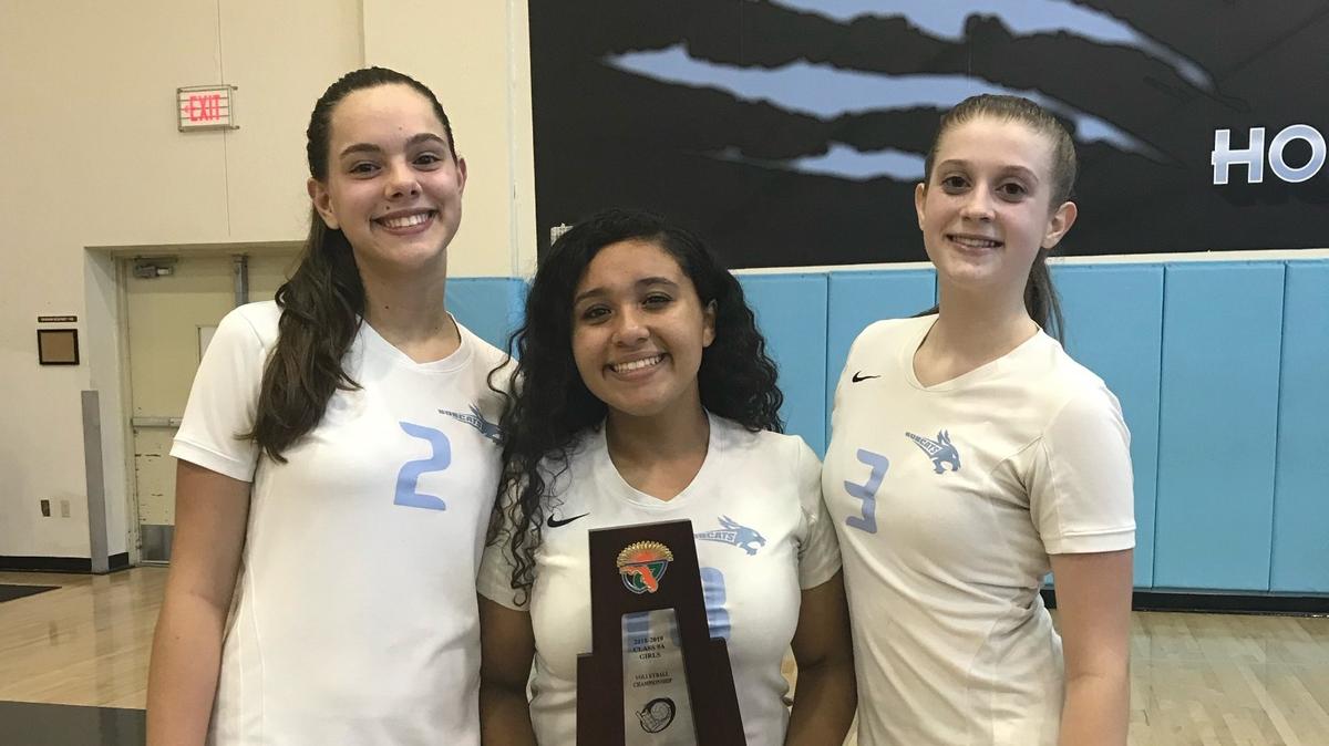 From left to right, Hope Passerello, Kyle Paneque, Amber Yoder.