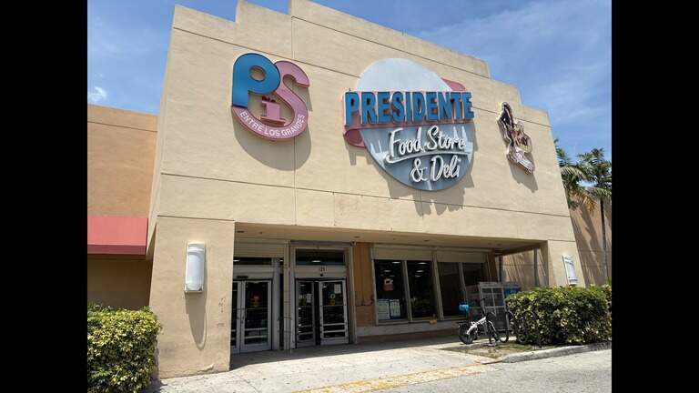 Ancient food, Cuban bread and black beans trashed at a Miami Presidente