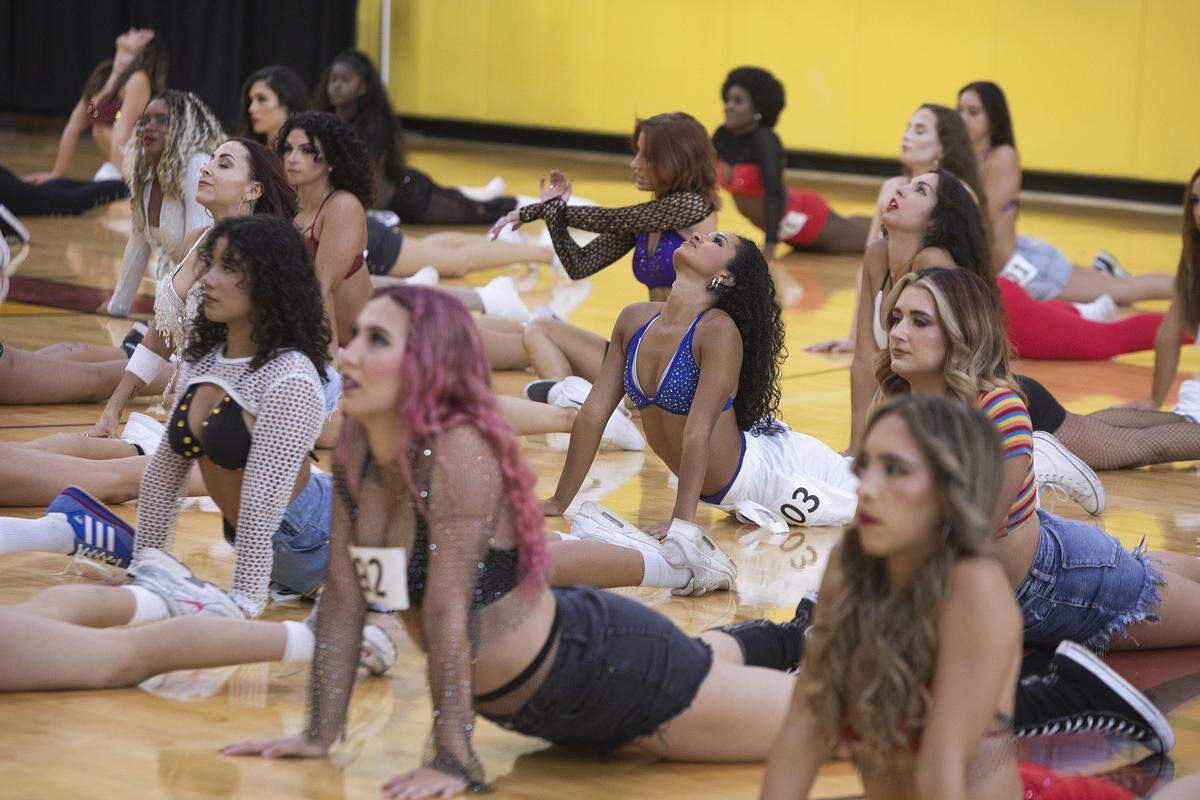 Hundreds of dancers from all over the country audition to become part of the HEAT Dancers crew for next season at Kaseya Center, Miami, FL on Sunday July 28th., 2024.