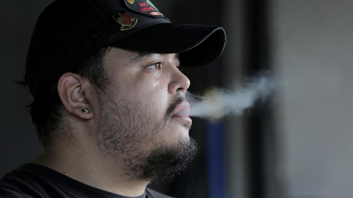 Jonathan Leguizamon uses marijuana to treat PTSD resulting from his Army service in Iraq.