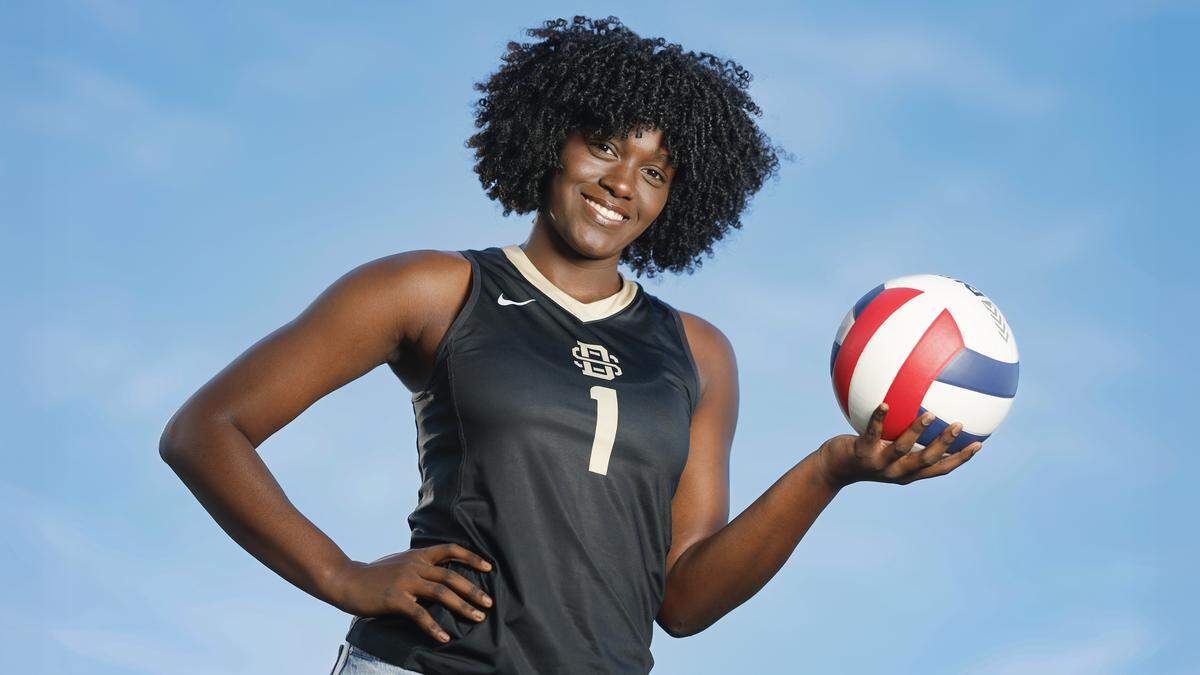 Ruth Esther Martinez Louis of Divine Savior Academy is the Miami Herald’s Girls’ Volleyball Player of the Year for Miami-Dade County, on Thursday, January 15, 2026. 