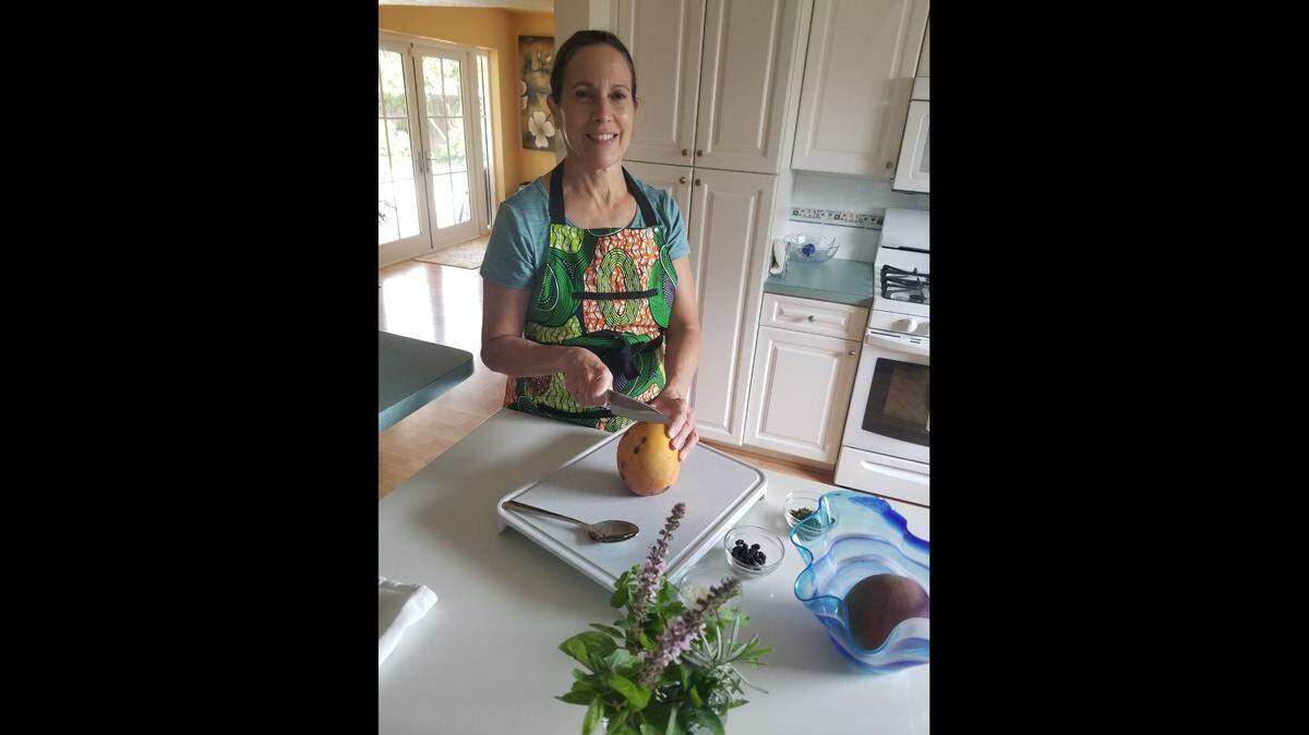 In May, Holy Cross added monthly healthy cooking classes over Zoom hosted by Cathy Whitt, above, a diabetes prevention lifestyle coach.