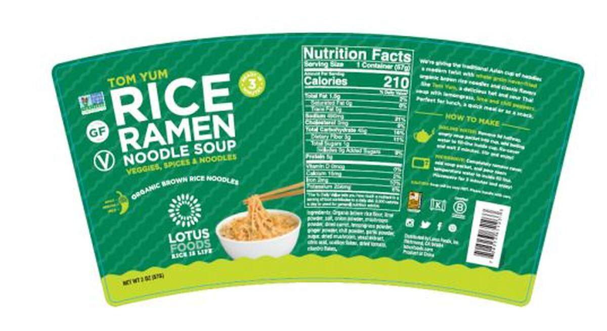 Tom Yum flavor is among the recalled flavors