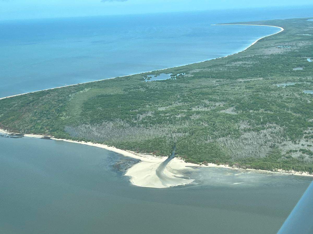 An aerial survey of the Everglades after Hurricane Ian showed some new blowouts along the coast of Cape Sable from the excess rain and storm surge.