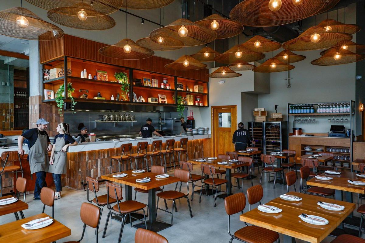 The interior of Pasta restaurant in Wynwood.