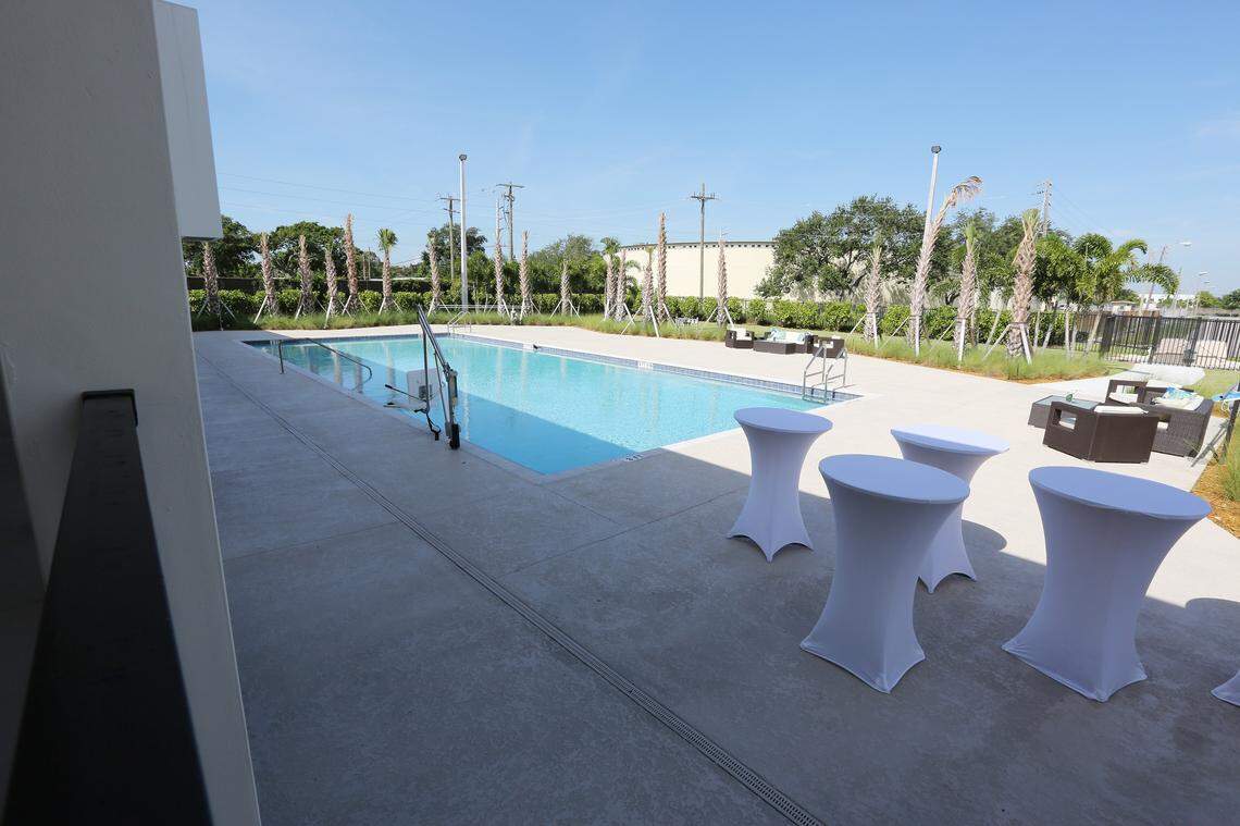 The Villages Miami, a new residential community in Liberty City, celebrated its grand opening on Friday morning, June 29, 2018. The complex is a gated, affordable housing community that offers new apartments,  lush landscaping, a playground, a resource center and a pool.