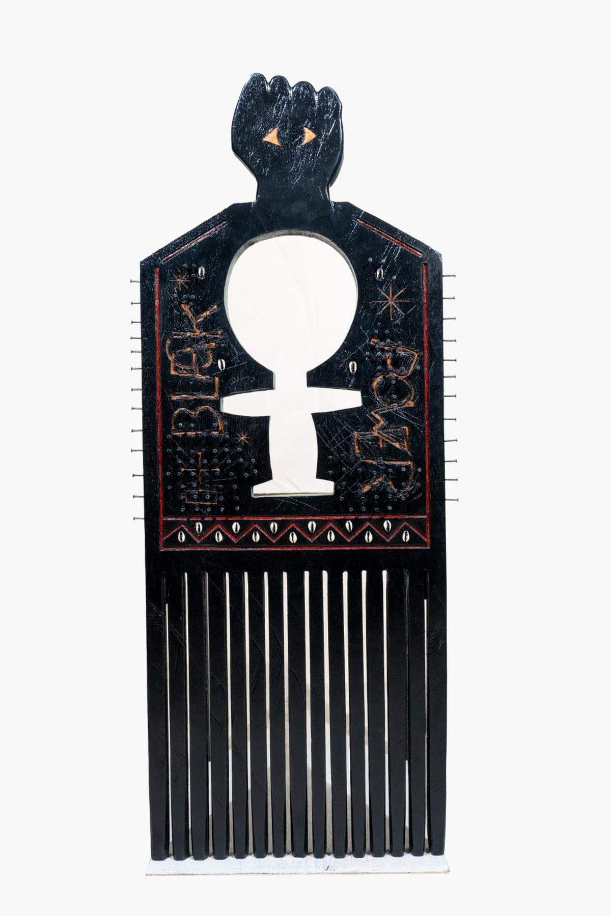 K. Khalfani Ra’s art peices will be shown at the Aliveness and Livity exhibit at the Art of Transformation in Opa-locka.