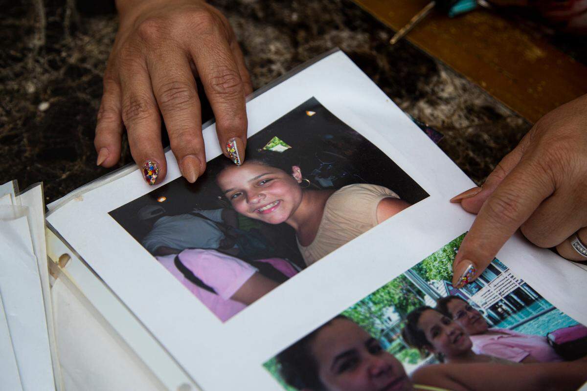 The photos span decades of Angie González’s life — from graduations to birthdays to trips.