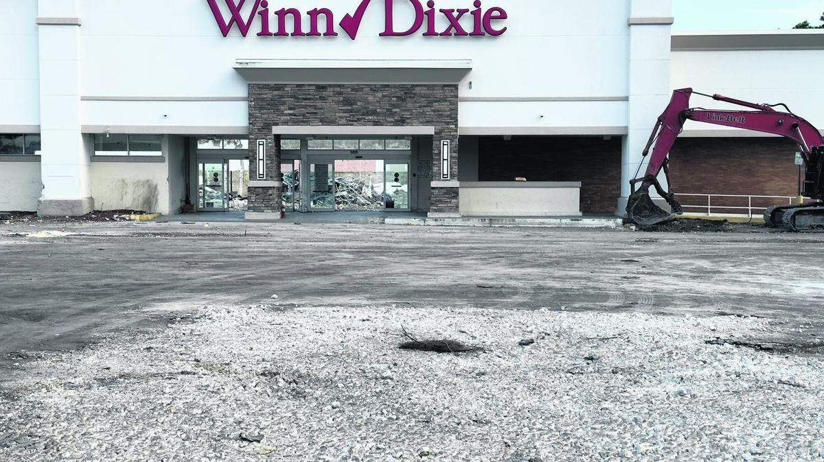 A Winn-Dixie at 5850 SW 73rd St. in South Miami in preparation for demolition to make way for a proposed apartment complex. The grocery store was in the neighborhood since 1962.
