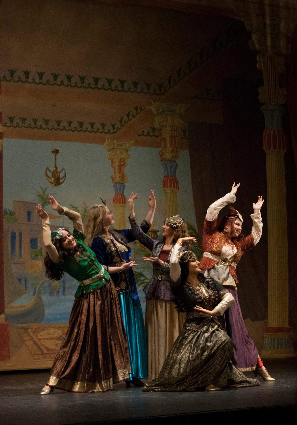 MECA Dance Ensemble performs a classical Persian court dance June 9 at Scottish Rite Temple in Miami.