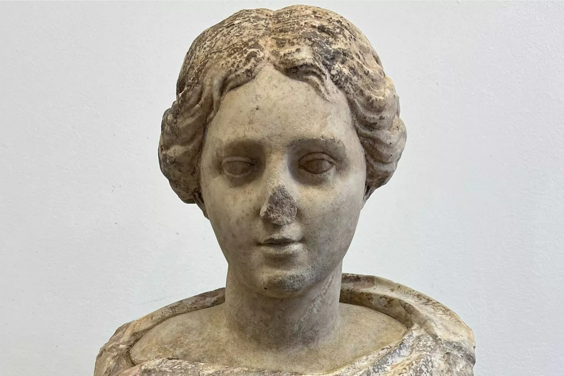 The statue dates to between the first and second centuries, experts said.